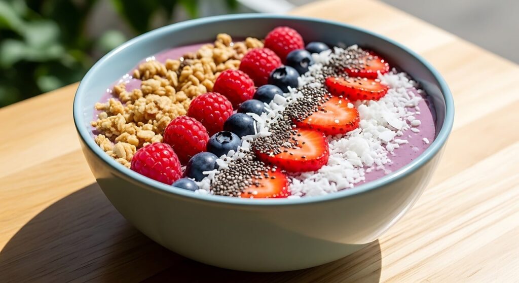 Bol de granola aux fruits